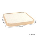 Square jewelry display tray in gold finish with velvet slots for rings and bracelets - 92-Hole Earring Stud Tray / Beige