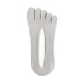 Men's grey five-toe low-cut socks with breathable mesh fabric and no-heel design - One Size / Diamond Pattern Gray