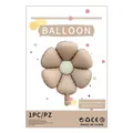 19-inch daisy shaped foil balloon in matte brown for party and birthday decoration - Matte Brown Daisy