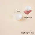 Miniature white ceramic dollhouse bowl, 1.8cm diameter scale model for DIY crafts - 1.8cm Mini Textured White Bowl