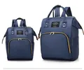 Multifunctionele marineblauwe Oxford stoffen rugzak voor moeders met grote inhoud - Donkerblauw