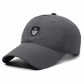 Casquette de sport gris foncé séchage rapide avec écusson brodé pour le plein air - Réglable / Gris foncé
