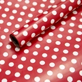 Red gift wrapping paper with white polka dots for Christmas and wedding gifts - Dot / 50*70CM