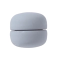 Matte grey-blue magnetic scarf clip with spherical design for hijab and shawls - Grey Blue