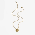 Collier en acier inoxydable doré avec pendentif cœur et zircons colorés pour femme - Zircone Coloré Cœur