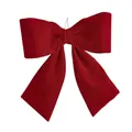 Lazo de Navidad grande de 85 cm en terciopelo rojo oscuro para decoración festiva - 85CM Lazo Grande
