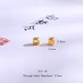 Frosted gold finish square spacer beads for DIY jewelry making with clear dimensions - Small Square Spacer 3.8*3.6mm (1pc)