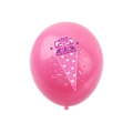 Palloncino in lattice rosa con stampa Schultüte per decorazioni festa di scuola - Motivo Cono Di Caramelle E Elementi Decorativi / Rosa Rossa