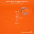 Miniature transparent plastic wine glass for dollhouses with 2.2cm height scale - 17# Miniature Long Neck Goblet