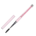 Rosa Wimpernbürste mit transparentem Griff und rosa Kristallen in Varianten-Stil - Hellrosa