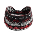Bohemian Zickzack-Haarband für Yoga in Rot, Schwarz und Weiß mit geometrischem Muster - Schwarz Rot Weiß Geometrischer Zickzack(#108)