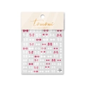 Adesivi per nail art con rilievo 3D e graziosi motivi a fiocco rosa e bianchi - Stile a Rilievo Fiocco Colorato (to1555)