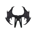 Zwarte drakenvleugels voor Halloween cosplay van kinderen met elastische banden en textuur - Vleugel / Zwart