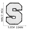 Letter S White