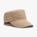 Beige lightweight quick-dry cadet cap with metal eyelets and reinforced stitching - Adjustable / Khaki(25M001)