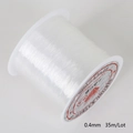 Strong stretchy clear 0.4mm crystal string for jewelry making and beading - 0.4mm Approx 35m/Roll