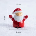 Miniature resin Santa Claus figurine for Christmas micro landscape with 3.7cm height - Cheering Santa