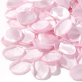 Pink satin artificial rose petals for wedding decor on a clean white background - Pink (12)