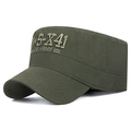 Gorra plana verde militar con bordado US ARMY y estilo táctico de camuflaje - Ajustable / Verde Militar