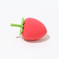 Éponge à maquillage en forme de fraise rouge et verte pour l'application du teint - Fraise / Rouge
