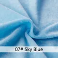 Sky blue velvet faux pumpkin decoration with soft plush texture for harvest festival - 10cm / Sky Blue
