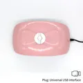 Mini lampada LED UV unghie fiocco rosa con pulsanti timer 60s 90s 120s e porta USB - Stile a fiocco (SUN X2) / Rosa