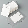 White jewelry card with OPP bag 11.6x8.3cm for necklace and bracelet packaging - 8.3*11.6cm Hair Tie Card + OPP Bag