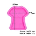 Stampo in silicone rosa a forma di divisa da infermiera per ciondoli fai da te 8,5x7,5 cm - 1# Uniforme da Infermiera