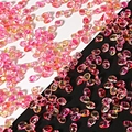 Petal shaped glass beads in pink and amber gradient for DIY jewelry making - Pink-Yellow Gradient