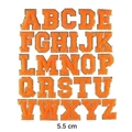 5.5cm Orange Chenille Alphabet Set 26pcs