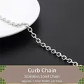 Chaîne à maillons biseautés 5,7mm en acier inoxydable pour bijoux DIY 1m long - Chaîne à Maillons Biseautés 5,7mm 1m
