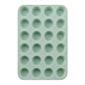 Stampo per muffin in silicone verde chiaro con 24 cavità per cottura al forno - Silicone / 24 Tazze Verde