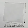 Thick 20x20cm transparent PVC jewelry storage bag with 24-wire seal thickness - 24 Mil / 20x20cm / Clear