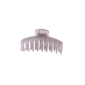 Elegant large translucent purple hair claw clip in jelly plastic for thick hair - Gray
