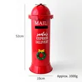 Cassetta postale di Natale rossa in ferro con scritta Babbo Natale - Cassetta postale rossa