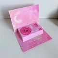 Pink 3D pop-up phonograph card with star and moon patterns for birthday greetings - Plain Style / Pink Starry Sky Gramophone Card