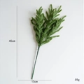 Artificial cypress branch for Christmas decor, 45cm realistic PE evergreen foliage stem - Branch