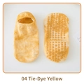 Calze da pilates tie-dye gialle con grip in silicone antiscivolo per yoga e fitness - Taglia unica / Giallo Tie-Dye