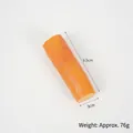 Realistisches orangefarbenes PVC-Yam-Gemüsemodell für Spielküche, 9,5x3cm, 76g - Yam-Modell