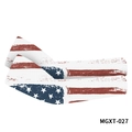 Outdoor cycling sun protection arm sleeves with vintage American flag digital print - S (4-7 Years) / Retro Worn US Flag Style(MGXT-027)