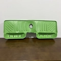 Grass green silicone faucet splash pad with double storage compartments and drainage ribs - Green
