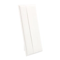 Linen texture rectangular hairpin display board in cream beige for jewelry storage - Single Row Hairpin White