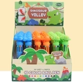 Cartoon dinosaur 10-color retractable ballpoint pen with multi-color ink refills - Dinosaur Valley Style (6857) / Ten-Color Refill