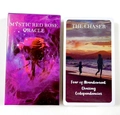 Mystic Red Rose Oracle deck with the Chaser card and its floral themed packaging box - G85 Mystic Red Rose Oracle Cards