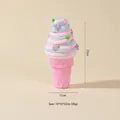 Pink and blue swirl ice cream cone hanging ornament for Christmas tree decor, 22cm size - #19 Large Ice Cream Cone