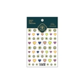 Nail art stickers featuring colorful flowers and smiley faces on white background - TS-1337 Smiley Flower (TS-1337)