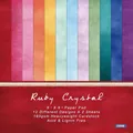 Ruby Crystal scrapbook paper pad 6x6 inch 160gsm acid free heavy cardstock for DIY crafts - 23008 24 Images