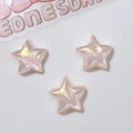 Flat star DIY accessories in shimmering pearl pink finish for phone cases and hair clips - Mini Champagne