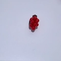 Red 3D resin grape charm with metal ring for DIY cream glue phone case jewelry making - with Hook / Red Grape