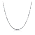 Elegant S925 sterling silver chain necklace with a classic polished link structure - 925 Sterling Silver Cross Chain Necklace Silver